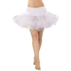 Soft-Tüll Petticoat, weiß, 5-lagig