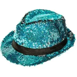 Trilby Wendepailletten, blau/silber