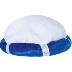 Kinder-Turban, blau/weiß