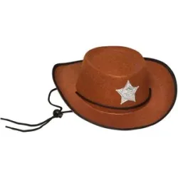 Kinder-Cowboyhut, braun
