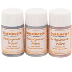 buttinette Farbpigment-Pulver, erdtöne, 3x 20 ml