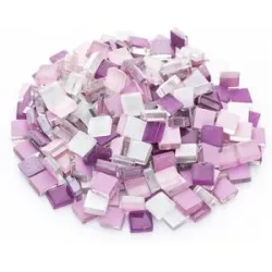 Softglas-Mosaik, Lilatöne, 10 x 10 mm, 200 g