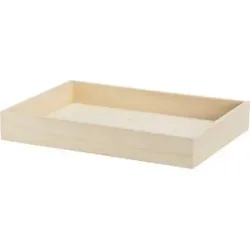 Tablett aus Holz, 35 x 25 x 5,5 cm