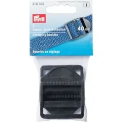 Prym Klemm-Leiterschnallen für 40 mm Bänder, schwarz, 2 Stück
