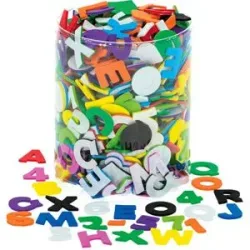 buttinette Moosgummi-Buchstaben/-Zahlen, 2?2,6 cm, 850 Stück