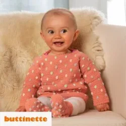 Häkelanleitung ? Babypullover aus Woll Butt Baby