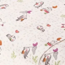 Baumwollstoff Pinguin Love 