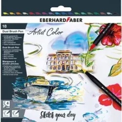 E. Faber Sketch Marker, 18 Stifte, 2 Spitzen