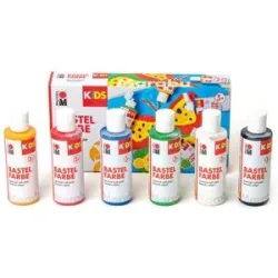 Marabu KIDS Bastelfarben, 6x 80 ml