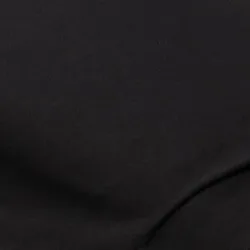Baumwoll-Jersey Uni mit Elasthan, schwarz