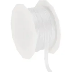 Chiffonband, weiß, 6 mm, 50 m