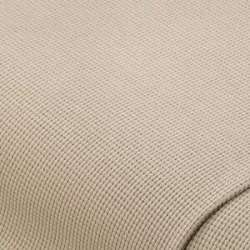 Baumwoll-Waffeljersey, helltaupe