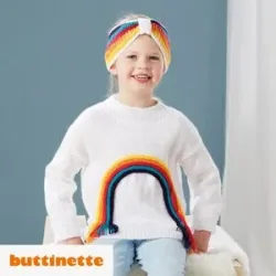 Strickanleitung ? Mädchenpullover aus Woll Butt Versailles