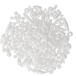 Perlenmischung, weiß, 4?20 mm, 80 g