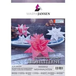 Transparentpapierstreifen-Set Fröbelsterne 