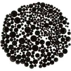 Strasssteine, schwarz, 2?7 mm Ø, 300 Stück