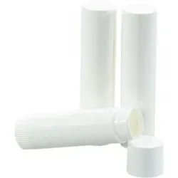 Lippenstift-Hülsen, weiß, 3 Stück