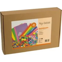 buttinette Mega-Bastelset, bunt, 550 Teile