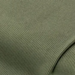 Doubleface-Rippjersey mit Nickirückseite, dunkelgrün