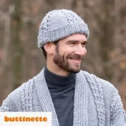 Strickanleitung ? Herrenmütze im Fischerstyle aus Woll Butt Versailles Big