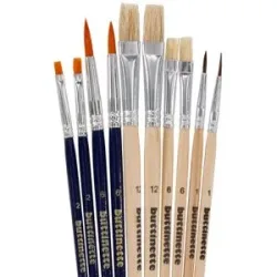buttinette Hobbypinsel-Set, 10 Stück