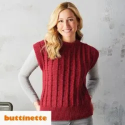 Strickanleitung ? Pullunder in Karo-Optik aus Woll Butt Innsbruck
