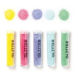 folia Glitter, bunt, 5x 7 g