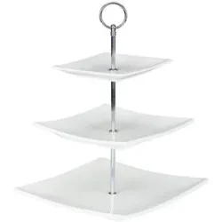 buttinette Etagere, 3-stöckig, 36 cm hoch