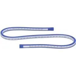 buttinette Kurvenlineal, flexibel, in cm-Einheit, Abmessung: 60 cm