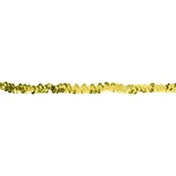 Elastik-Paillettenband, gold, Breite: 10 mm, Länge: 3 m