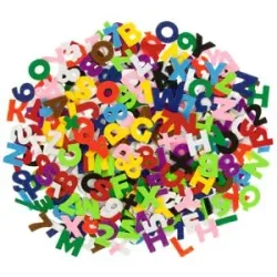 Filz-Buchstaben und -Zahlen, 3 cm, 450 Stück