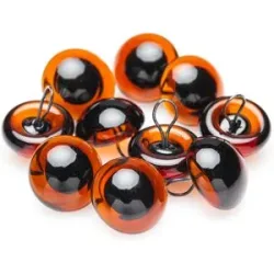 Hochwertige Glasaugen, 14 mm, 10 Stück