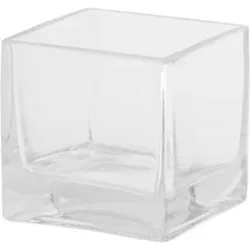 Glaswindlicht, eckig, 10 x 10 x 10 cm