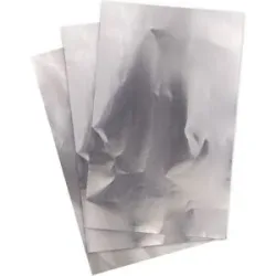 folia Prägefolie, silber, 18,5 x 29 cm, 3 Blatt