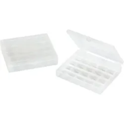 buttinette Spulenboxen, Größe: 10,5 x 12 x 2,5 cm, Inhalt: 2 Stück für jeweils 25 Unterfadenspulen