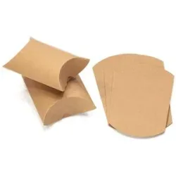 Kraftpapier-Faltschachteln, braun, 2 Größen, 12 Stück