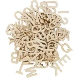 Holz-Buchstaben, 5 cm, 120 Stück