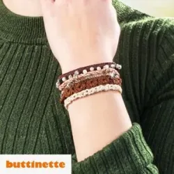 Häkelanleitung ? Häkelarmband aus Woll Butt Diana