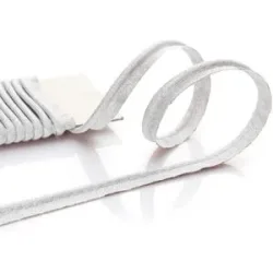 buttinette Paspelband, silber glitzernd, 4 mm Ø, 5 m