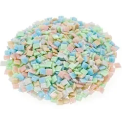 Glas-Mosaik, Pastelltöne, 10 x 10 mm, 750 g