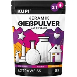 Keramik Gießpulver, extra weiß, 5 kg