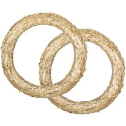 Strohkränze, 30 cm Ø, 2 Stück