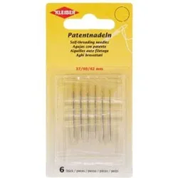 Kleiber Patentnadeln, 0,75?0,88 mm, Länge: 37?42 mm, 6 Stück