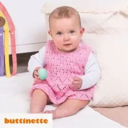 Strickanleitung ? Babykleidchen aus Woll Butt Baby