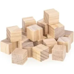 Holz-Würfel, 2 x 2 x 2 cm, 20 Stück