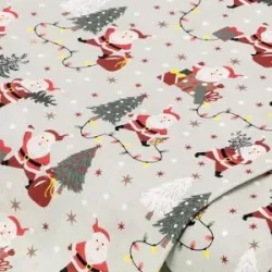 Baumwollstoff Santa modern 