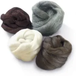 Naturwolle im Band, 100g-Pack