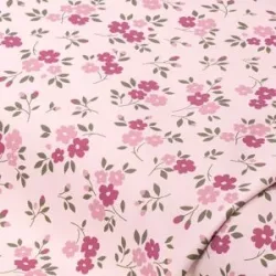 Regenjackenstoff ?Blümchen?, rosa-color