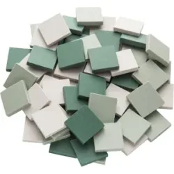 Ceraton-Mosaik grün-mix, 20 x 20 mm, 280 g