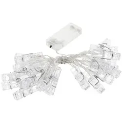 LED-Lichterkette mit Klammern